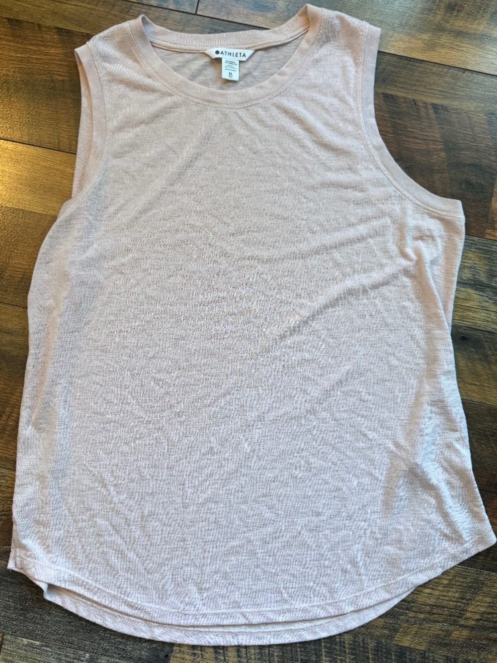 Athleta size XL pink slub tank top